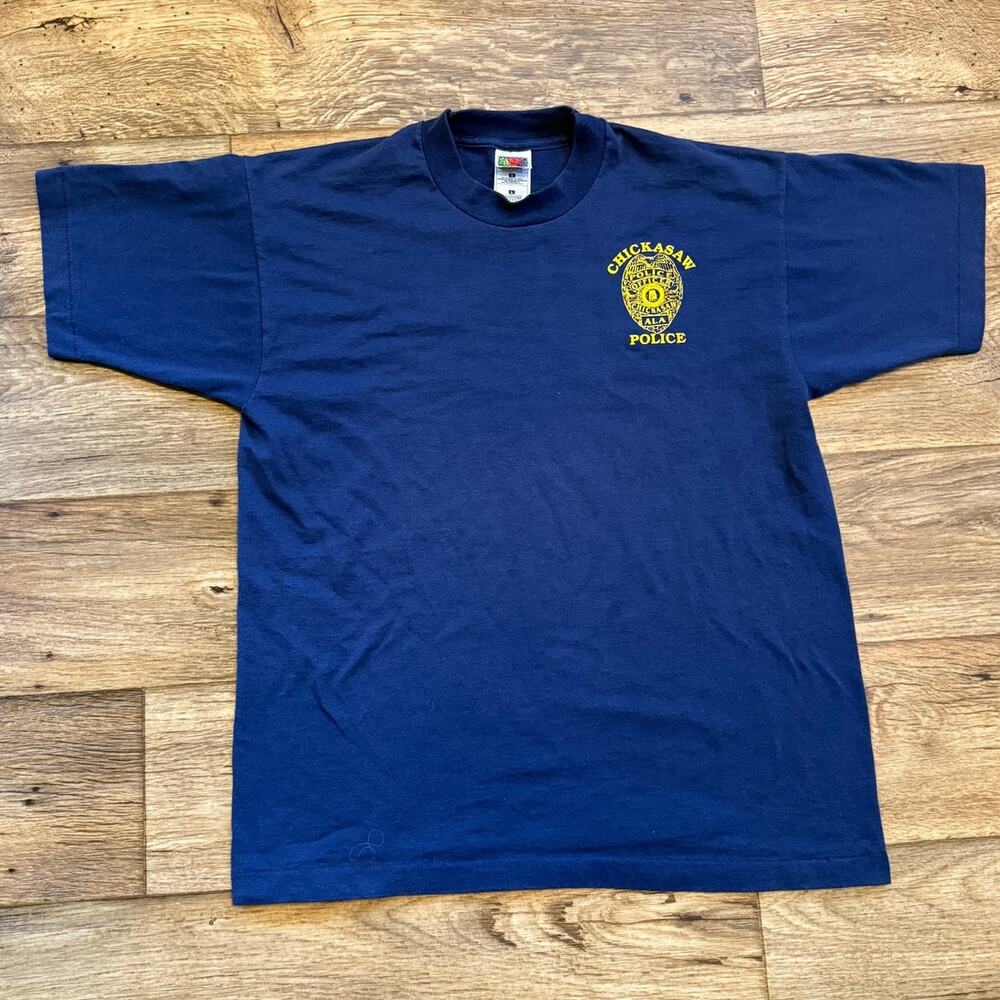 Vintage 90s Chicksaw Police Single Stitched Tee Shirt